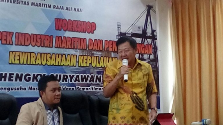 Gelar Workshop Bisnis Maritim, FE UMRAH Undang Hengky Suryawan