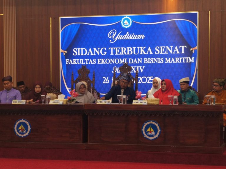 Fakultas Ekonomi Dan Bisnis Maritim UMRAH  Gelar Yudisium Angkatan Ke-XXIV Tahun 2025