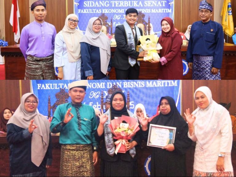 Susi Pianti Dan Wahyu Hidayat. R Pemuncak Program Studi Akuntansi Dan Manajemen Pada Yudisium Angkatan Ke-XXIV Tahun 2025